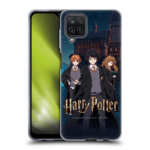 Harry Potter Anime Celebration Ron, Hermione and Harry Soft Gel Case for Samsung Galaxy A12 (2020)