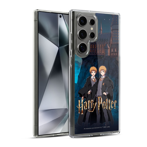 Harry Potter Anime Celebration Fred and George Weasley Soft Gel Case for Samsung Galaxy S24 Ultra 5G & MagSafe