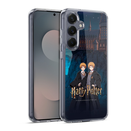 Harry Potter Anime Celebration Fred and George Weasley Soft Gel Case for Samsung Galaxy S25 & MagSafe