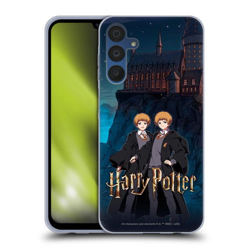Harry Potter Anime Celebration Fred and George Weasley Soft Gel Case for Samsung Galaxy A15 & MagSafe