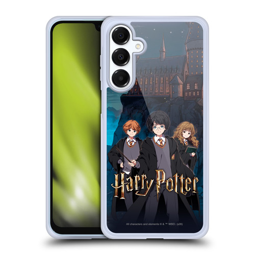 Harry Potter Anime Celebration Ron, Hermione and Harry Soft Gel Case for Samsung Galaxy A16 5G & MagSafe