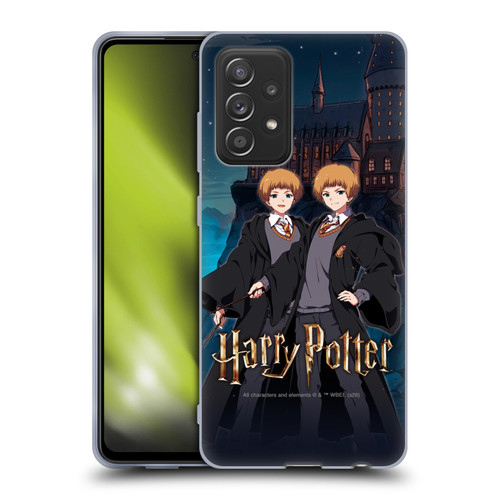 Harry Potter Anime Celebration Fred and George Weasley Soft Gel Case for Samsung Galaxy A52 / A52s / 5G (2021)