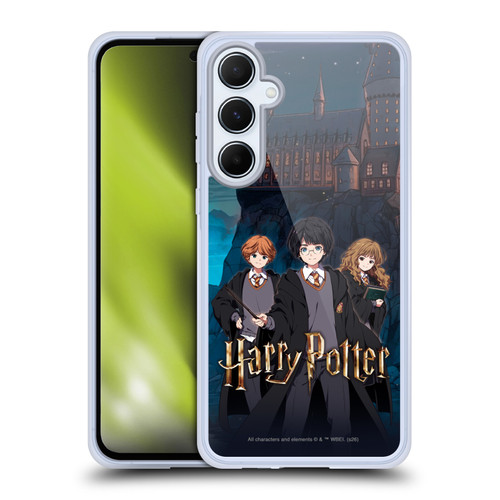 Harry Potter Anime Celebration Ron, Hermione and Harry Soft Gel Case for Samsung Galaxy A55 5G
