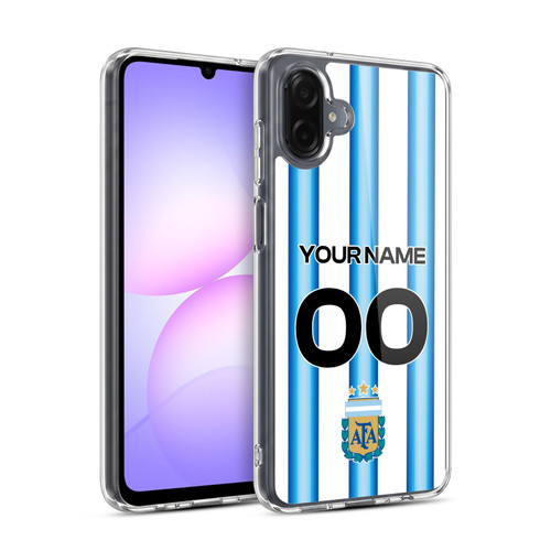 Custom Customized Argentina National Football Team 2026 Crest Kit Home Soft Gel Case for Samsung Galaxy A07 5G