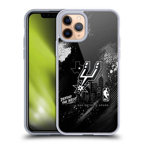 NBA San Antonio Spurs Monochrome Soft Gel Case for Apple iPhone 11 Pro & MagSafe