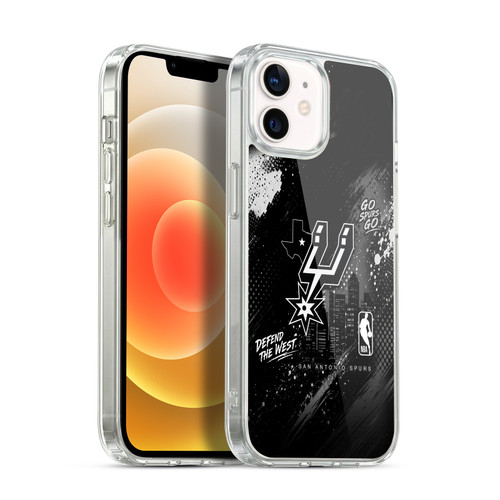 NBA San Antonio Spurs Monochrome Soft Gel Case for Apple iPhone 12 / iPhone 12 Pro & MagSafe