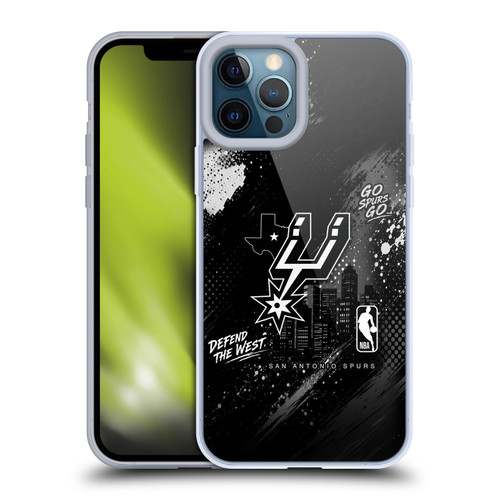 NBA San Antonio Spurs Monochrome Soft Gel Case for Apple iPhone 12 Pro Max & MagSafe