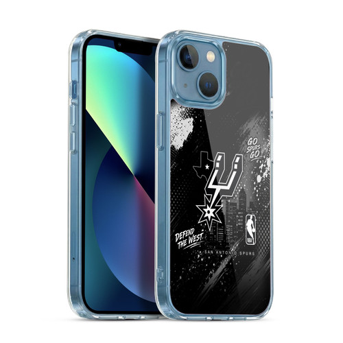 NBA San Antonio Spurs Monochrome Soft Gel Case for Apple iPhone 13 Mini & MagSafe