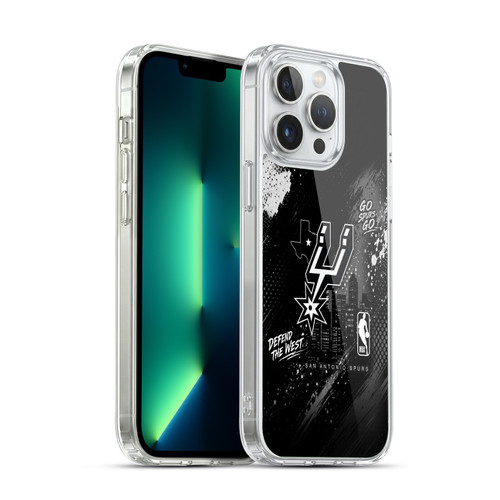 NBA San Antonio Spurs Monochrome Soft Gel Case for Apple iPhone 13 Pro Max & MagSafe