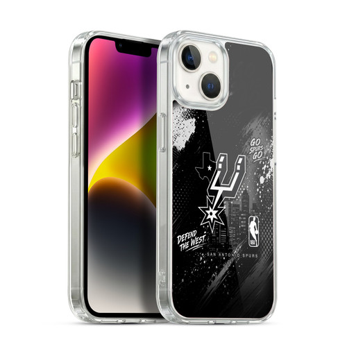 NBA San Antonio Spurs Monochrome Soft Gel Case for Apple iPhone 14