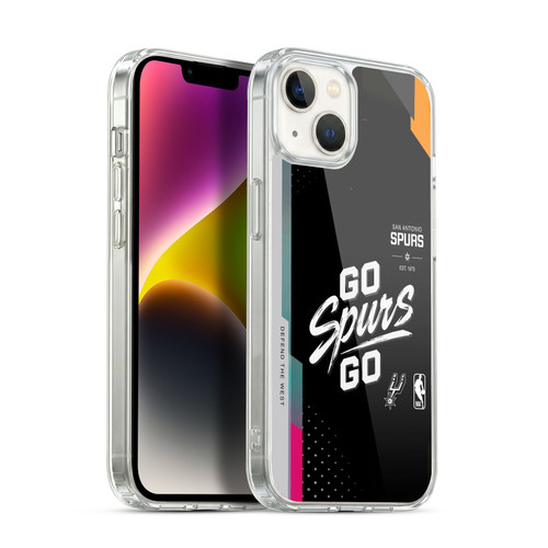 NBA San Antonio Spurs Go Spurs Go Soft Gel Case for Apple iPhone 14 Plus & MagSafe