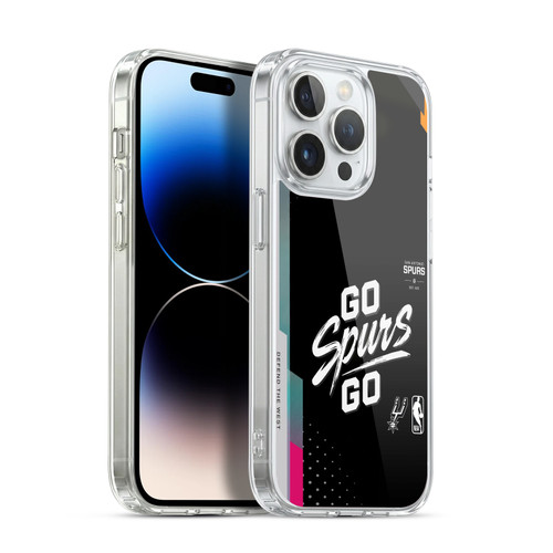 NBA San Antonio Spurs Go Spurs Go Soft Gel Case for Apple iPhone 14 Pro & MagSafe