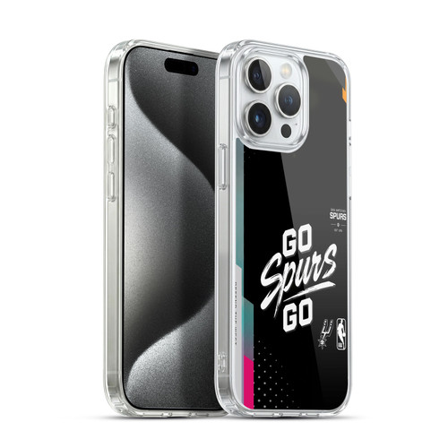 NBA San Antonio Spurs Go Spurs Go Soft Gel Case for Apple iPhone 15 Pro Max & MagSafe