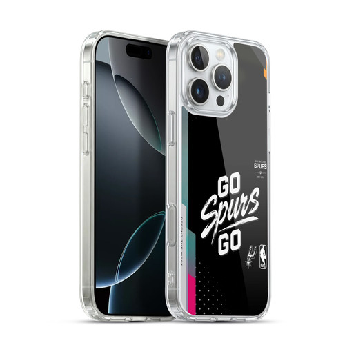 NBA San Antonio Spurs Go Spurs Go Soft Gel Case for Apple iPhone 16 Pro Max & MagSafe
