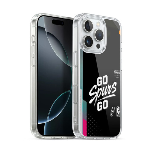 NBA San Antonio Spurs Go Spurs Go Soft Gel Case for Apple iPhone 16 Pro & MagSafe