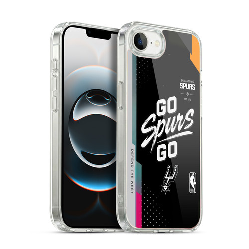 NBA San Antonio Spurs Go Spurs Go Soft Gel Case for Apple iPhone 16e / Apple iPhone 17e & MagSafe