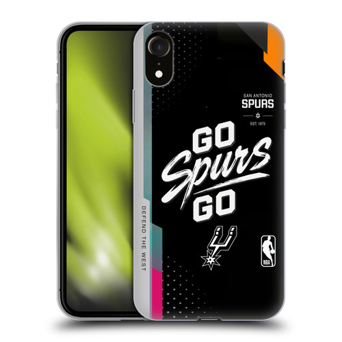 NBA San Antonio Spurs Go Spurs Go Soft Gel Case for Apple iPhone XR