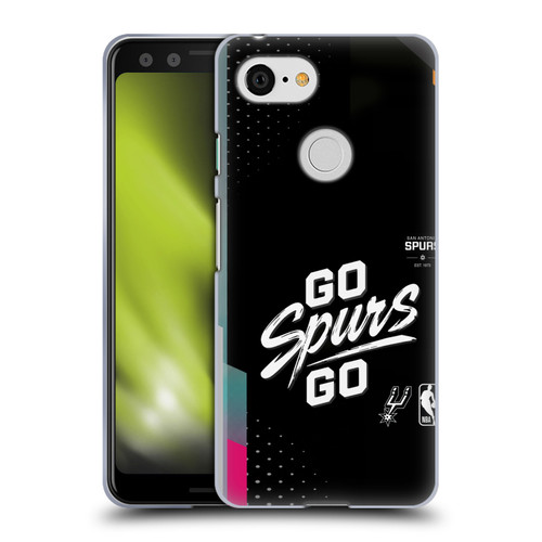 NBA San Antonio Spurs Go Spurs Go Soft Gel Case for Google Pixel 3