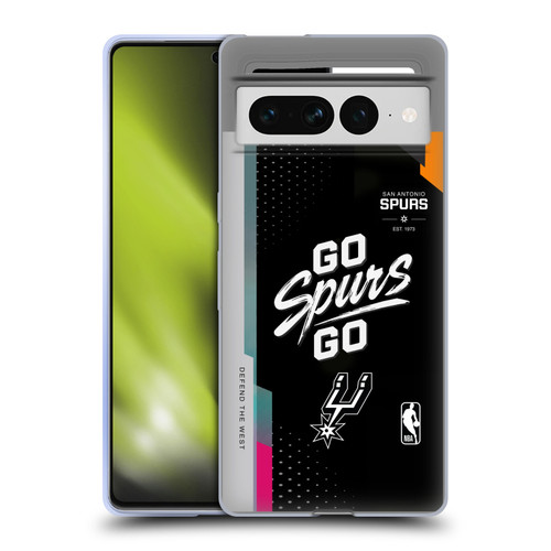 NBA San Antonio Spurs Go Spurs Go Soft Gel Case for Google Pixel 7 Pro