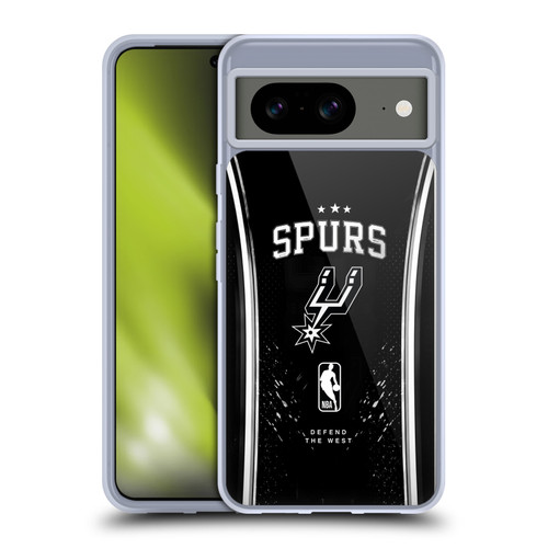 NBA San Antonio Spurs Silver Line Soft Gel Case for Google Pixel 8