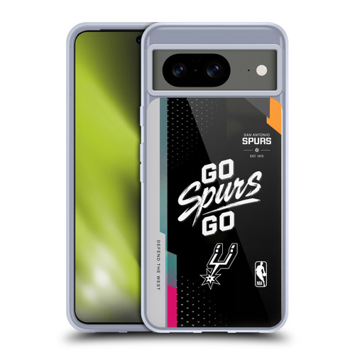 NBA San Antonio Spurs Go Spurs Go Soft Gel Case for Google Pixel 8