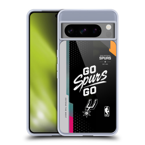 NBA San Antonio Spurs Go Spurs Go Soft Gel Case for Google Pixel 8 Pro