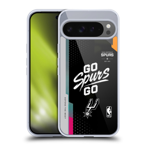 NBA San Antonio Spurs Go Spurs Go Soft Gel Case for Google Pixel 9 Pro XL