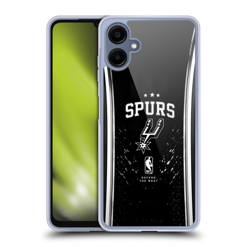 NBA San Antonio Spurs Silver Line Soft Gel Case for Samsung Galaxy A06 4G / 5G