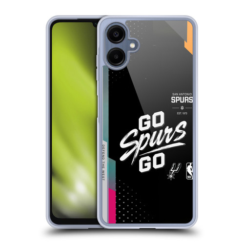 NBA San Antonio Spurs Go Spurs Go Soft Gel Case for Samsung Galaxy A06 4G / 5G
