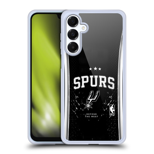 NBA San Antonio Spurs Silver Line Soft Gel Case for Samsung Galaxy A16 5G & MagSafe