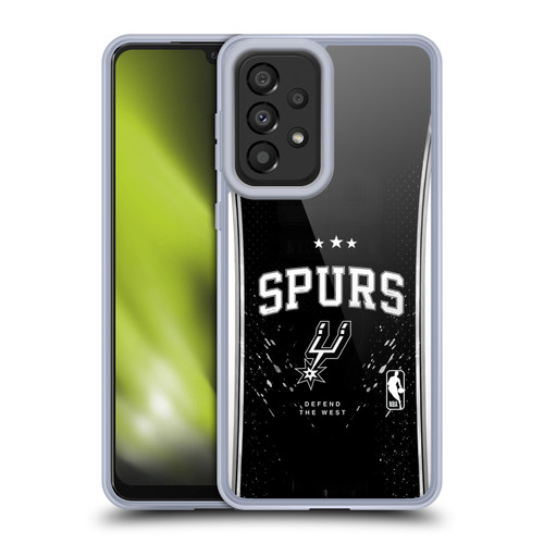 NBA San Antonio Spurs Silver Line Soft Gel Case for Samsung Galaxy A33 5G (2022)