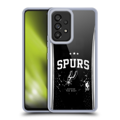 NBA San Antonio Spurs Silver Line Soft Gel Case for Samsung Galaxy A53 5G (2022)