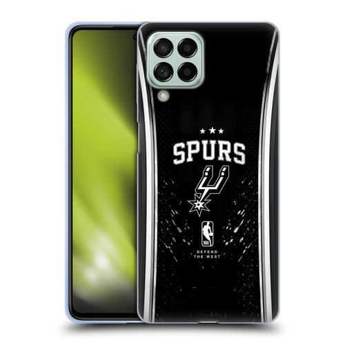 NBA San Antonio Spurs Silver Line Soft Gel Case for Samsung Galaxy M53 (2022)