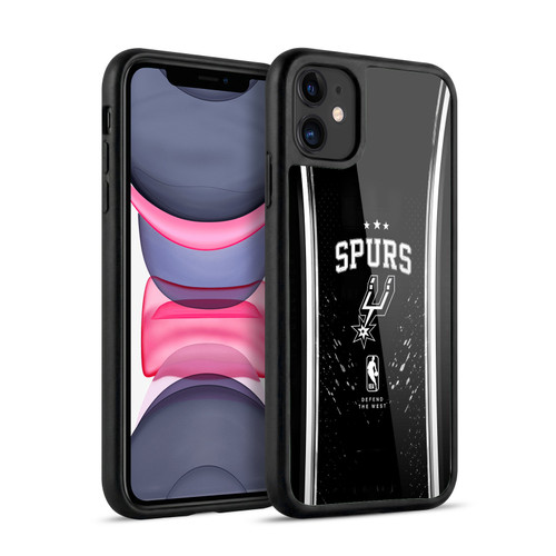NBA San Antonio Spurs Silver Line Gel Armour Case For Apple iPhone 11