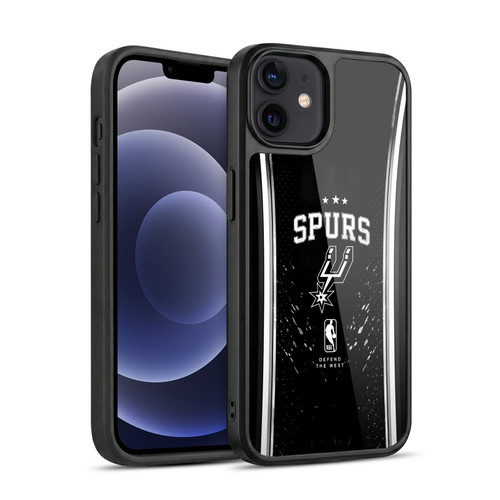 NBA San Antonio Spurs Silver Line Gel Armour Case For Apple iPhone 12 / iPhone 12 Pro