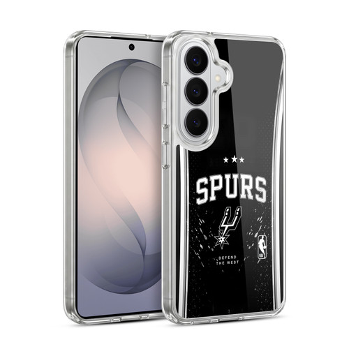 NBA San Antonio Spurs Silver Line Soft Gel Case for Samsung Galaxy S26