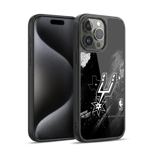 NBA San Antonio Spurs Monochrome Gel Armour Case For Apple iPhone 15 Pro Max
