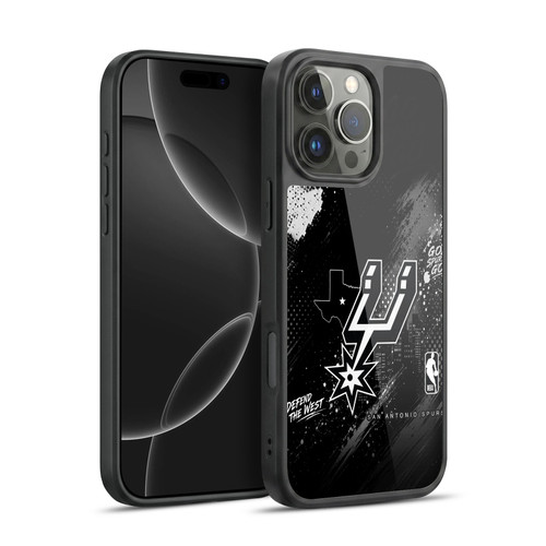 NBA San Antonio Spurs Monochrome Gel Armour Case For Apple iPhone 16 Pro Max