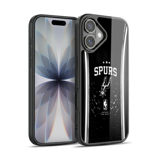 NBA San Antonio Spurs Silver Line Gel Armour Case For Apple iPhone 17