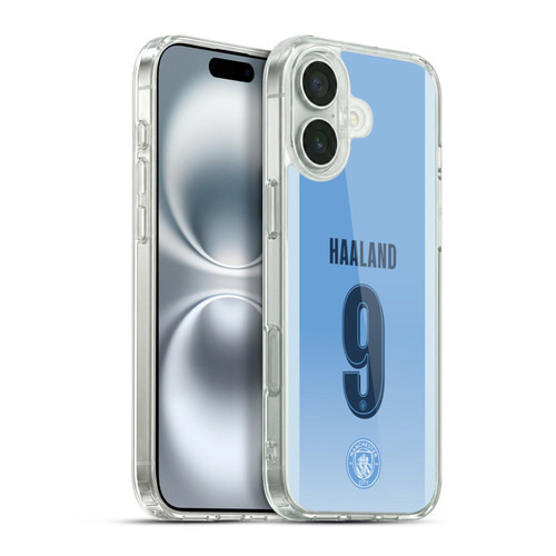 Manchester City Man City FC 2026/27 Players Home Kit Erling Haaland Soft Gel Case for Apple iPhone 16 Plus & MagSafe