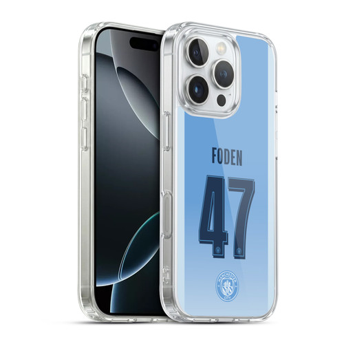 Manchester City Man City FC 2026/27 Players Home Kit Phil Foden Soft Gel Case for Apple iPhone 16 Pro & MagSafe