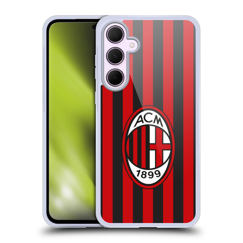 AC Milan 2017/18 Crest Kit Home Soft Gel Case for Samsung Galaxy A35 5G