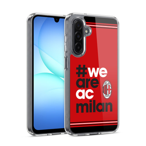 AC Milan Crest Stripes Soft Gel Case for Samsung Galaxy A17 4G / 5G