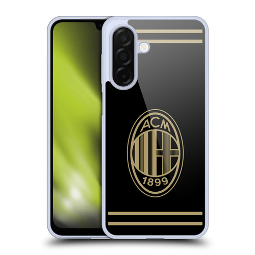 AC Milan Crest Black And Gold Soft Gel Case for Samsung Galaxy A26 5G