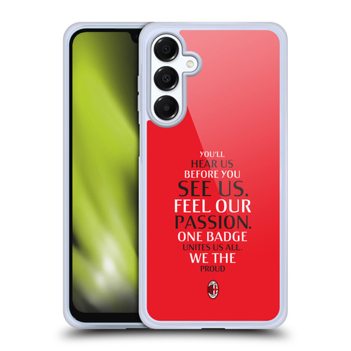AC Milan Art Typography Soft Gel Case for Samsung Galaxy A16 5G & MagSafe