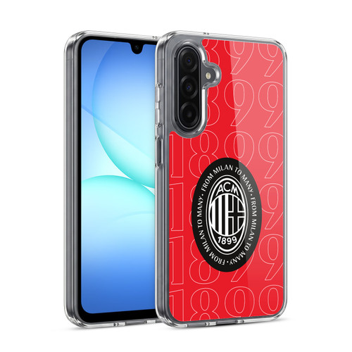 AC Milan Art 1899 Black Logo Soft Gel Case for Samsung Galaxy A17 4G / 5G
