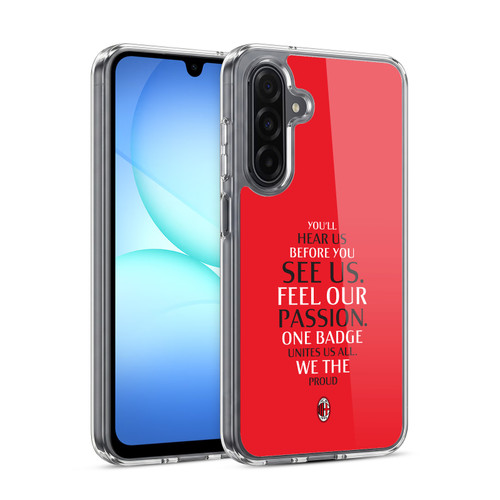 AC Milan Art Typography Soft Gel Case for Samsung Galaxy A17 4G / 5G