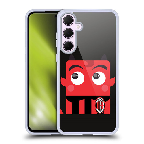 AC Milan Art Mascotte Soft Gel Case for Samsung Galaxy A35 5G