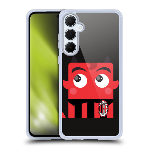AC Milan Art Mascotte Soft Gel Case for Samsung Galaxy A55 5G