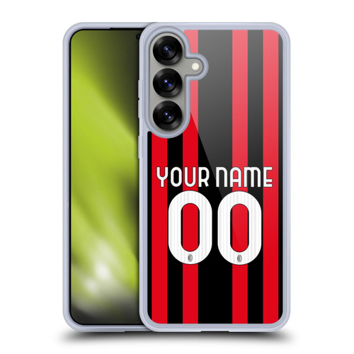Custom Customised Personalised AC Milan 2021/22 Kit Home Soft Gel Case for Samsung Galaxy S25+ & MagSafe